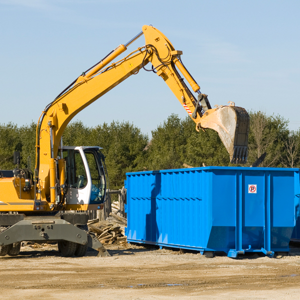 what size residential dumpster rentals are available in Covington Oklahoma